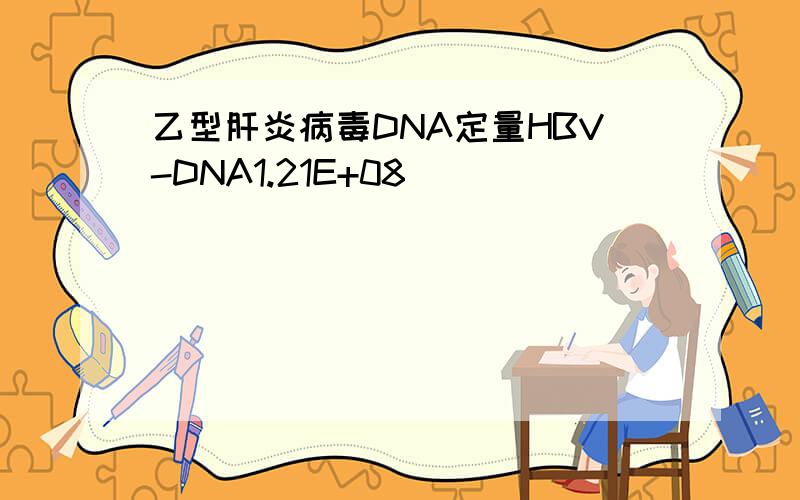 乙型肝炎病毒DNA定量HBV-DNA1.21E+08