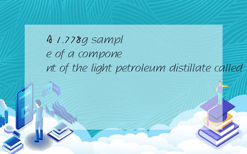 A 1.778g sample of a component of the light petroleum distillate called naphtha is found to yield5.450g CO2(g) and 2.602g H2O(l) on complete combustion.Use the masses of carbon dioxide,CO2,and water,H2O,to determine the empirical formula of the alkan